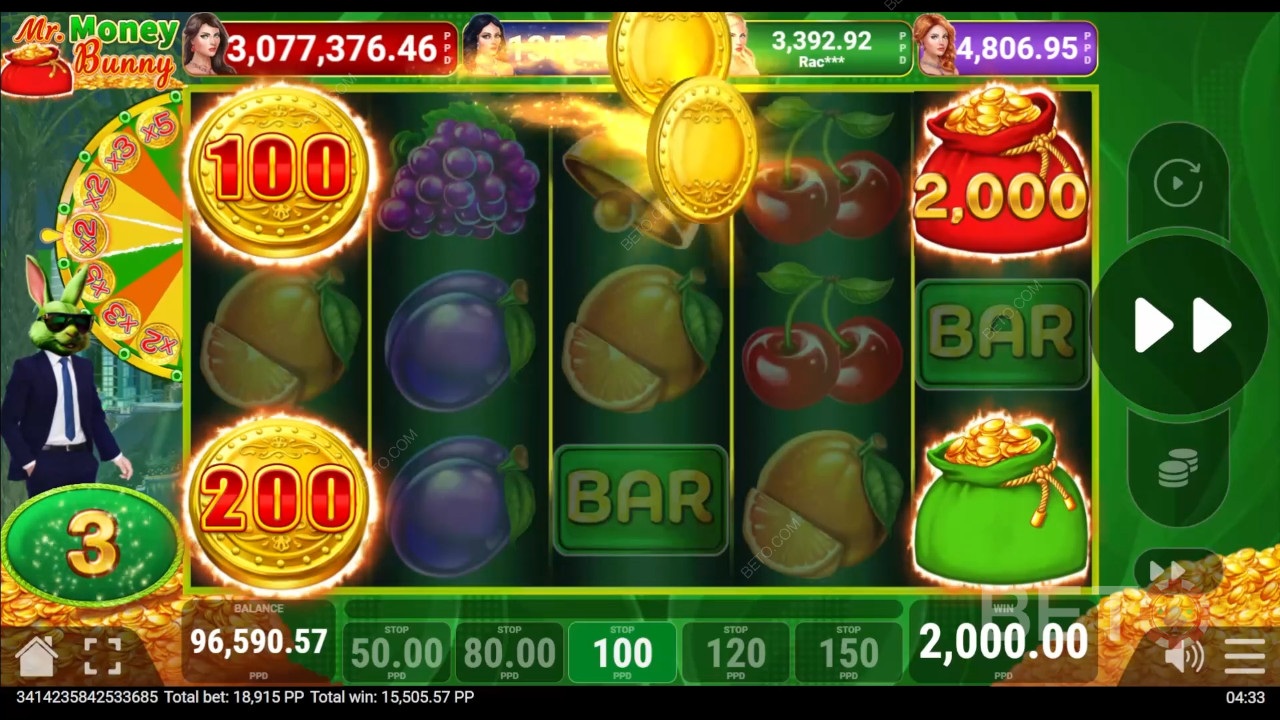 Win 3.500x je inzet in de Money Bunny videoslot!