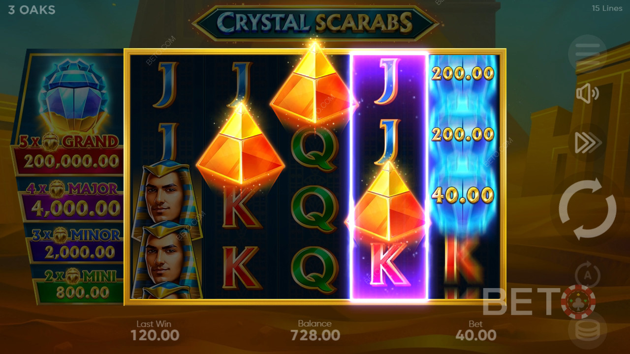 Crystal Scarabs Beoordeling door BETO Slots