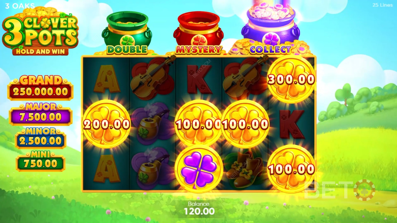 3 Klaver Potten Review door BETO Slots