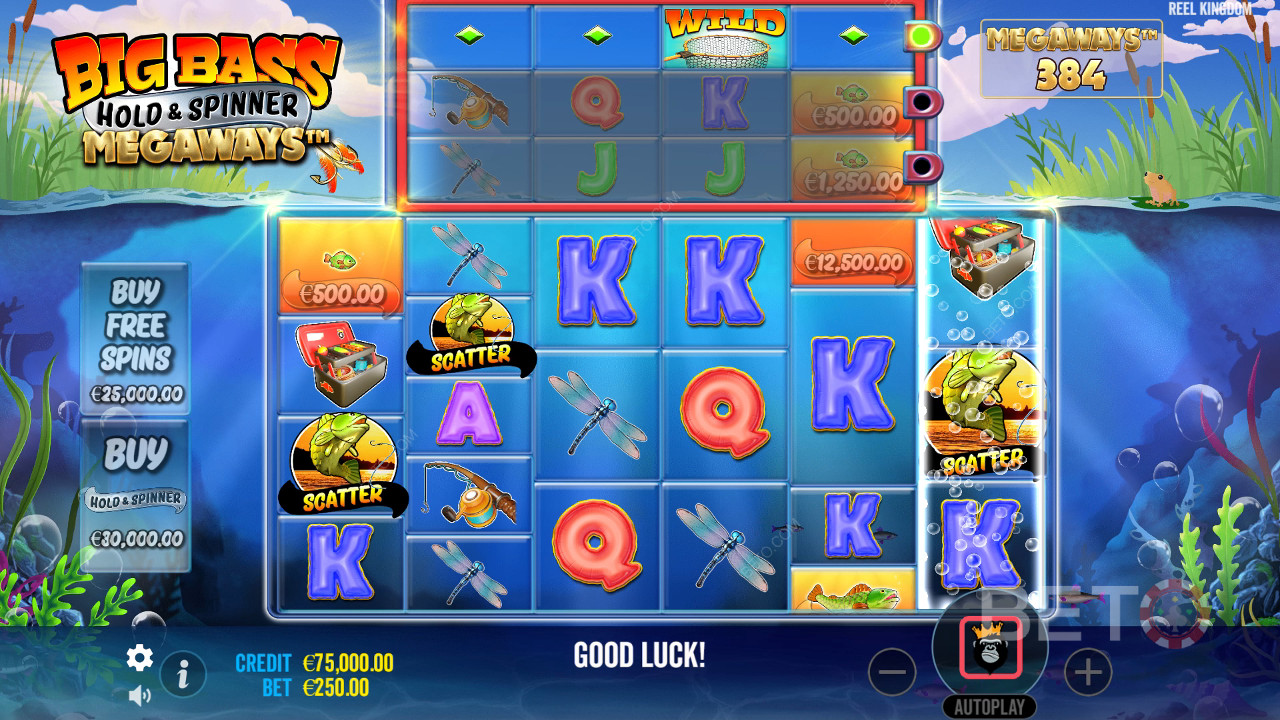 Big Bass Hold and Spinner Megaways Gratis Spelen
