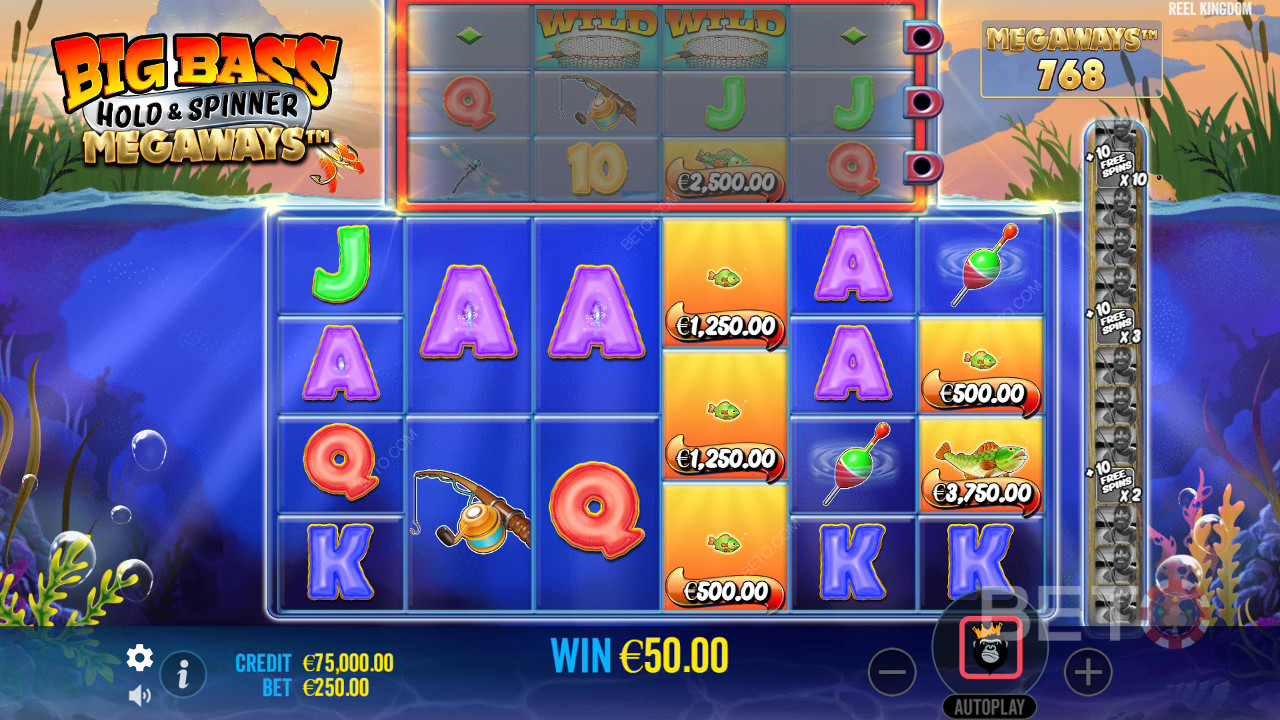 Moet je op grote baarzen spelen en op Spinner Megaways?
