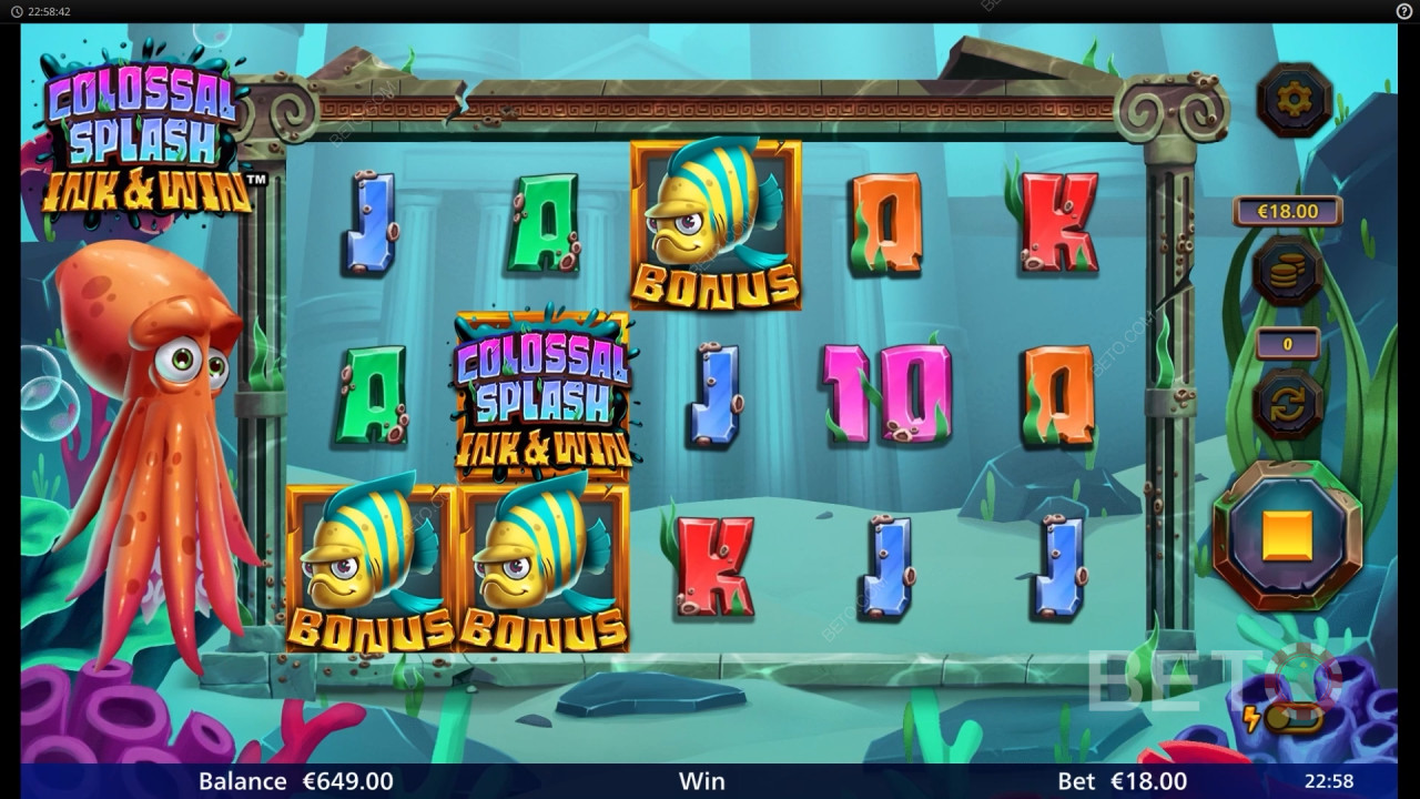 Colossal Splash Inkt & Win Review door BETO Slots