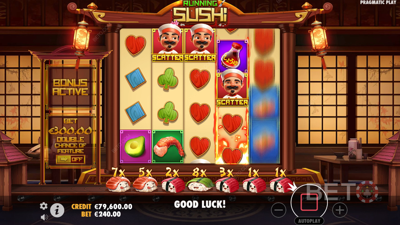Running Sushi Review door BETO Slots