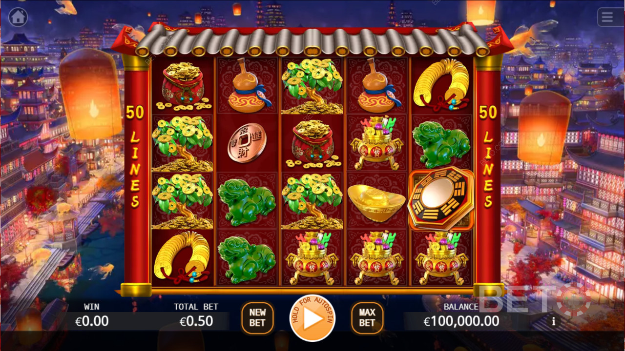 Win 419x je inzet op de Lucky God gokkast!