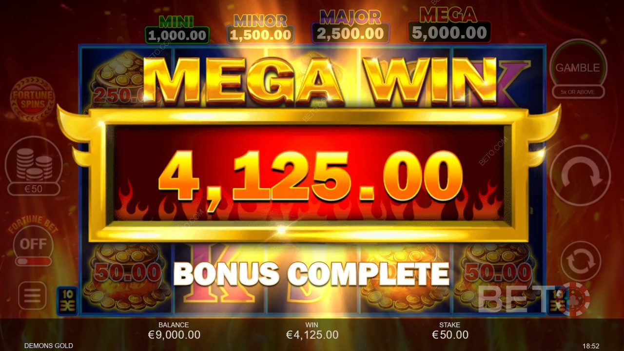 Win 3.333x je inzet in de Demon