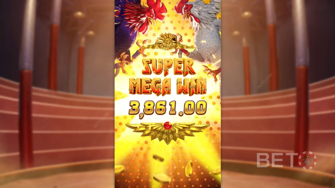 Win 20.000x je inzet in de Rooster Rumble videoslot!