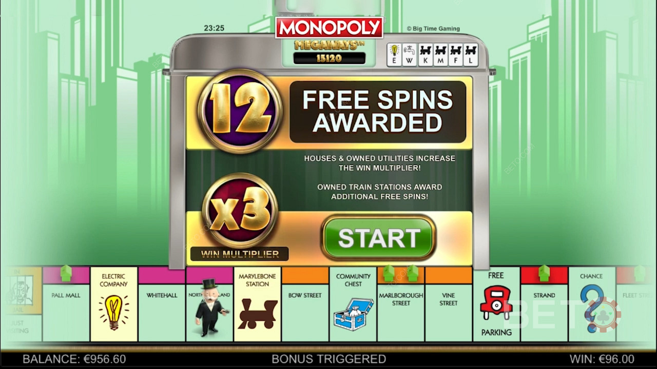 Free Spins-functie en andere Boosters in Monopoly Megaways
