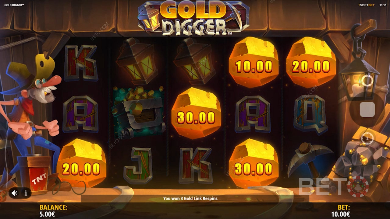Hoog winstpotentieel van Gold Digger