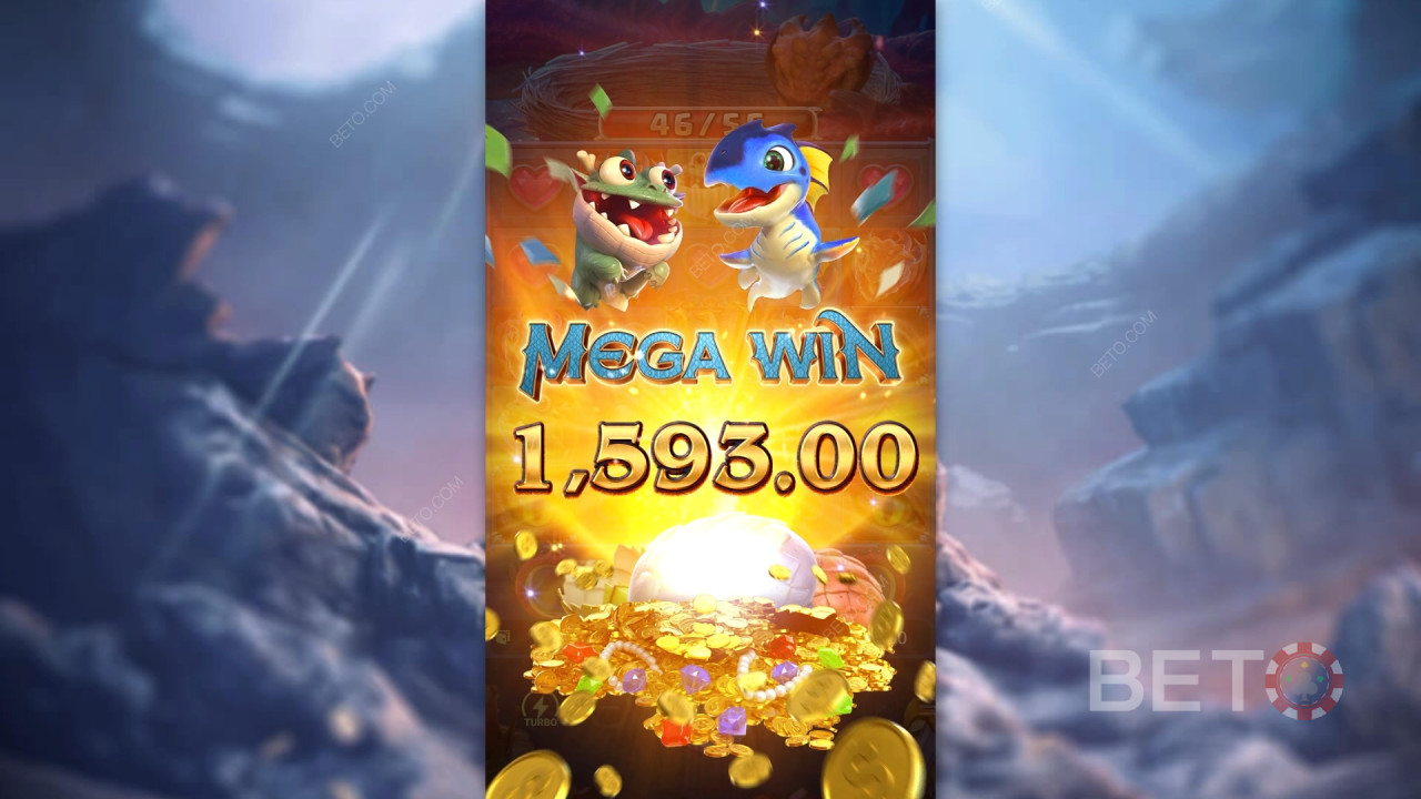 Win 2.500x je inzet in de Dragon Hatch 2 online gokkast!