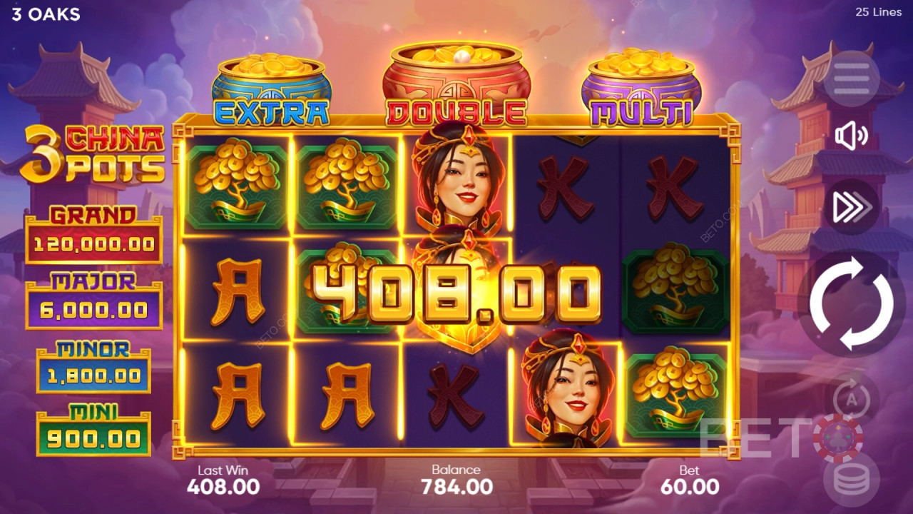 3 China Pots Review door BETO Slots