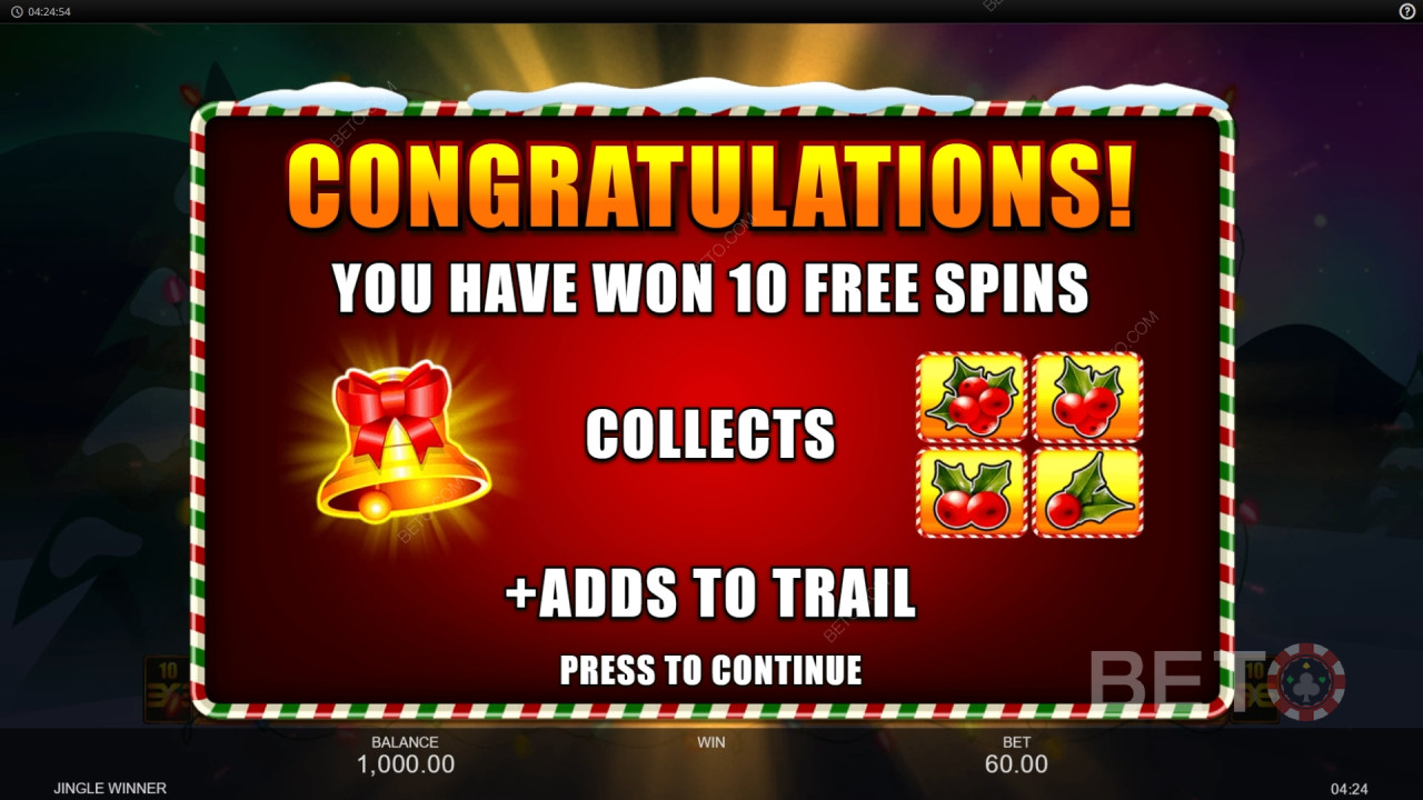 Bonus features uitgelegd in Jingle Winner door Inspired Gaming