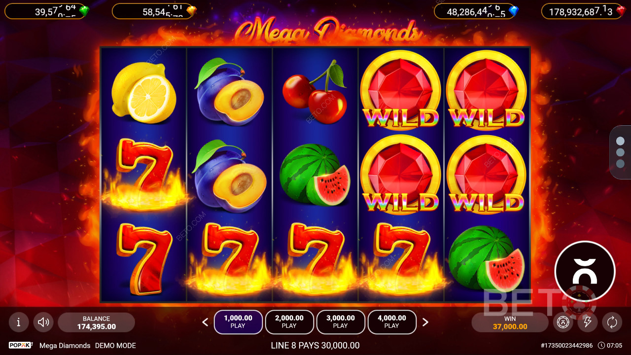 Mega Diamonds (Popok Gaming) Gratis Spelen
