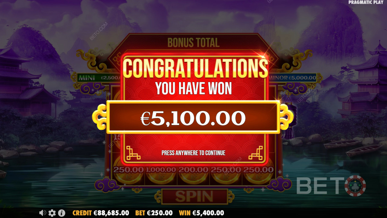 Win 10.000x je inzet in de Chests of Cai Shen videoslot!