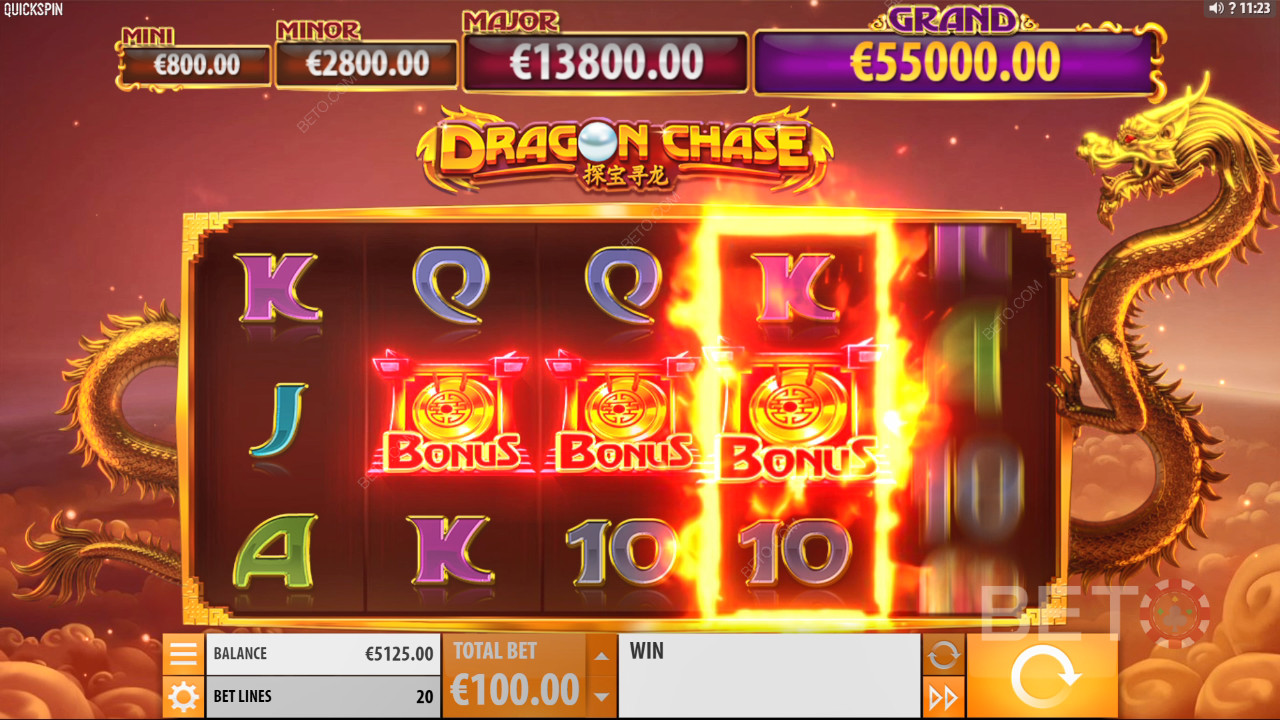 Dragon Chase Beoordeling door BETO Slots