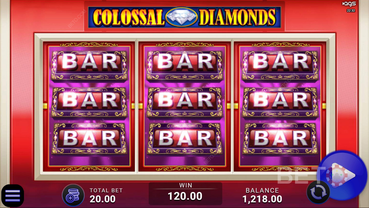 Colossal Diamonds Beoordeling door BETO Slots