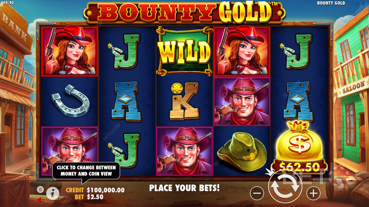 Bounty Gold genereert 25 winlijnen