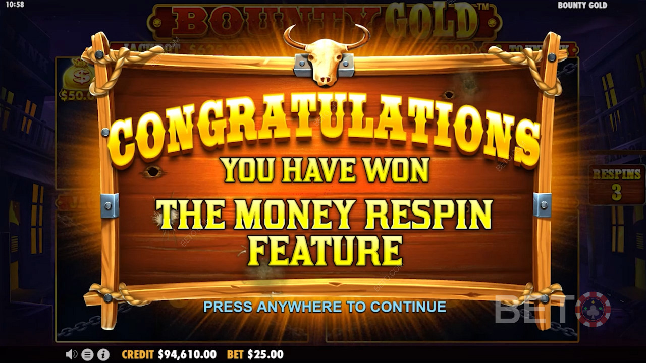 Het winnen van royale Free Spins in Bounty Gold