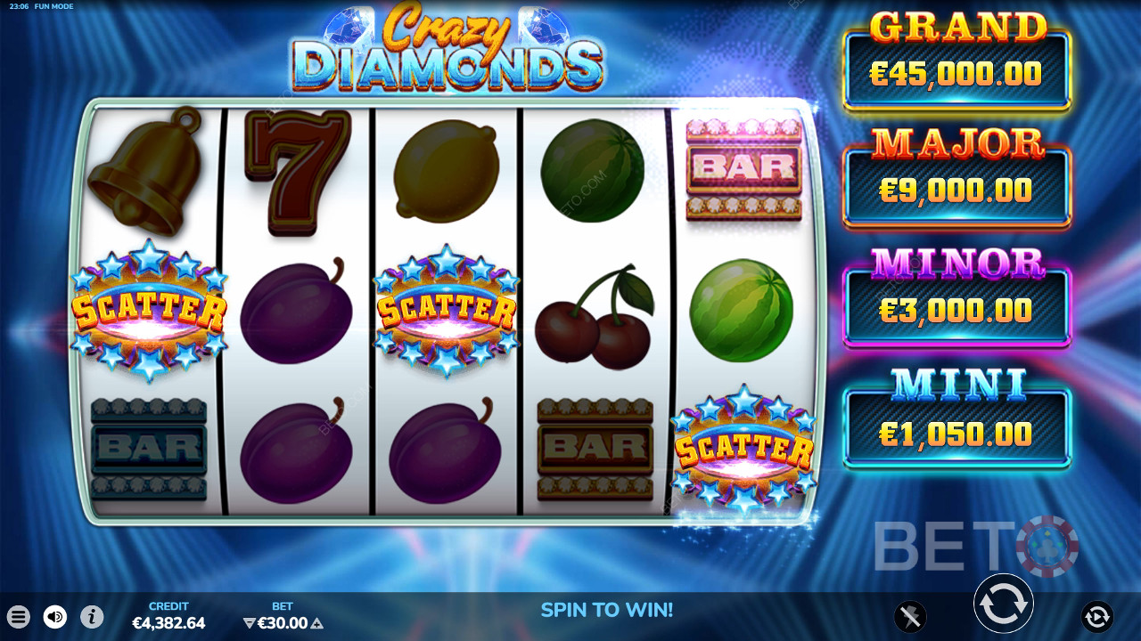 Crazy Diamonds Beoordeling door BETO Slots