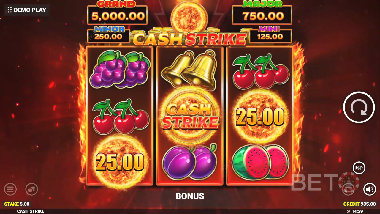 Cash Strike Beoordeling door BETO Slots