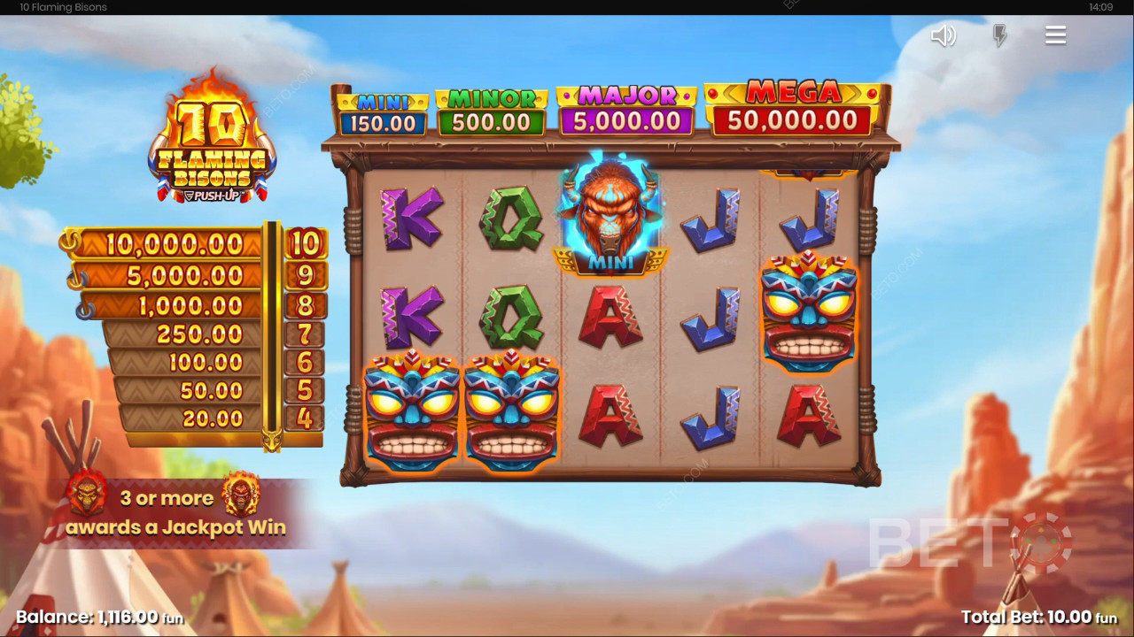 10 Flaming Bisons Gratis Spelen