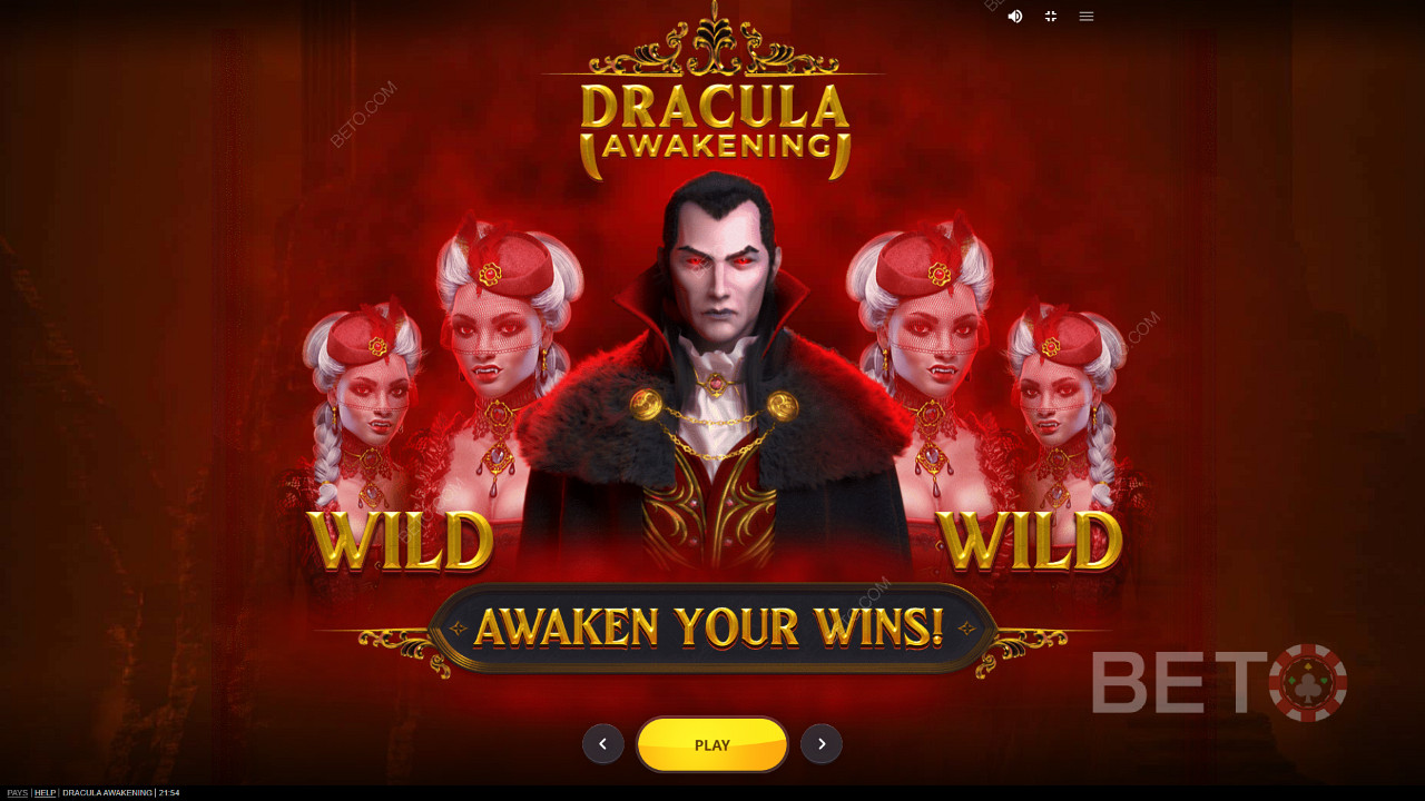 Ervaar de kracht van Dracula in Dracula Awakening online slot