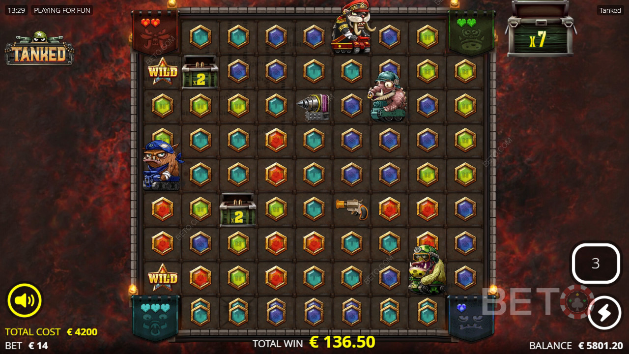 Win 25.000x je inzet in de Tanked gokkast!