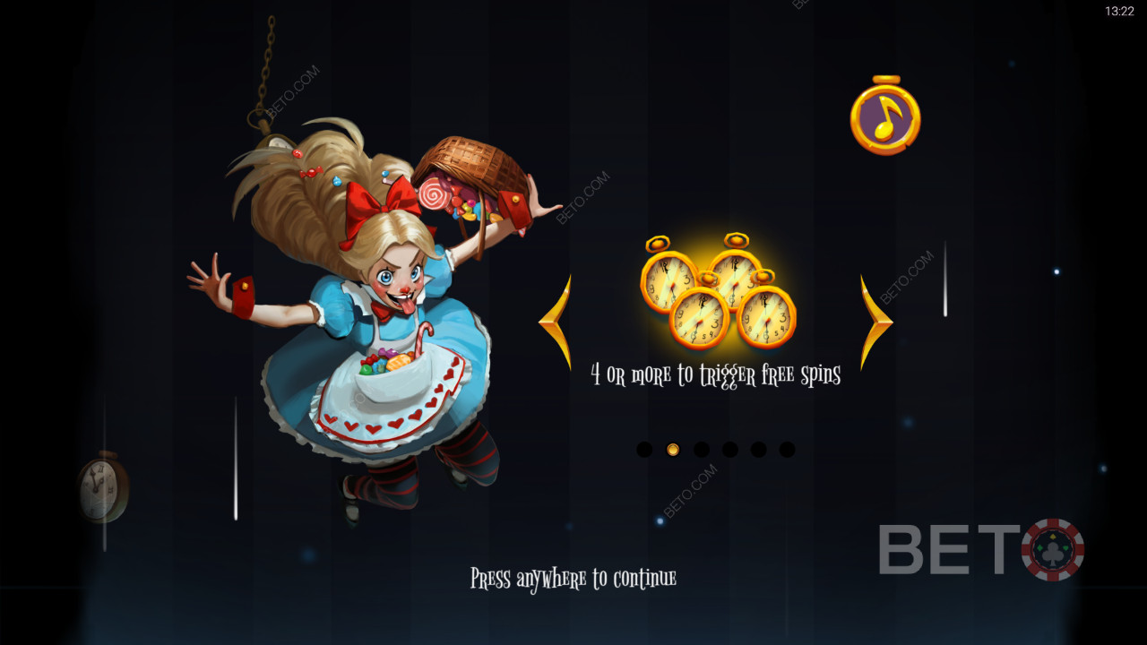 Bonusfuncties uitgelegd in Greedy Alice door Peter and Sons