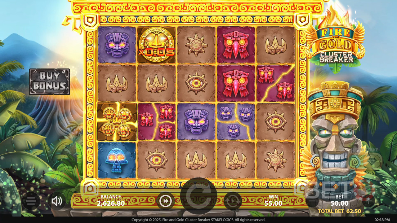 Fire and Gold Cluster Breaker Gratis Spelen
