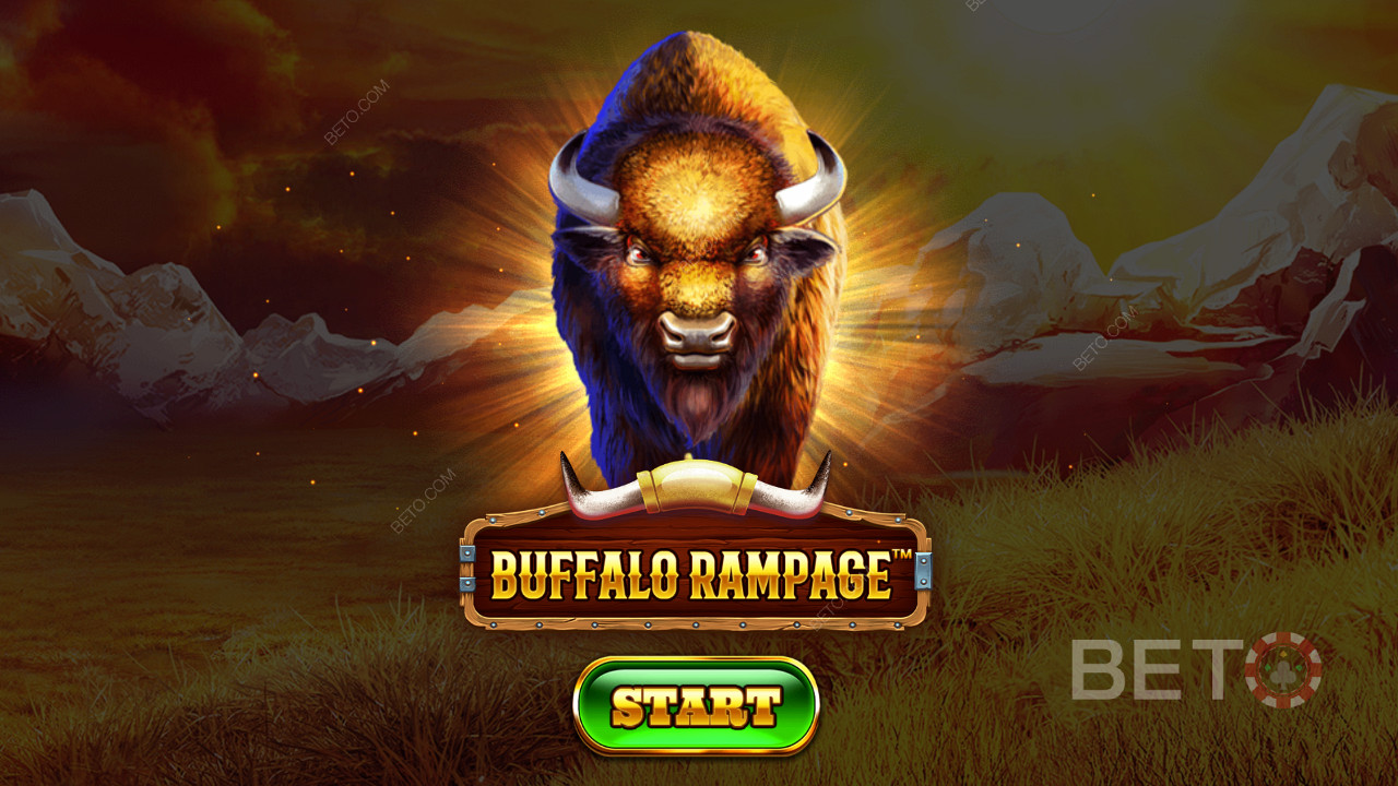 Zwerf door de uitgestrekte wildernis tussen elegante beesten in de Buffalo Rampage slot