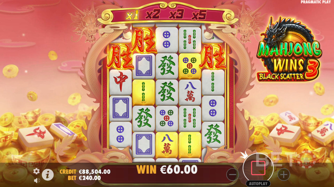 Mahjong Wins 3 - Black Scatter Beoordeling door BETO Slots