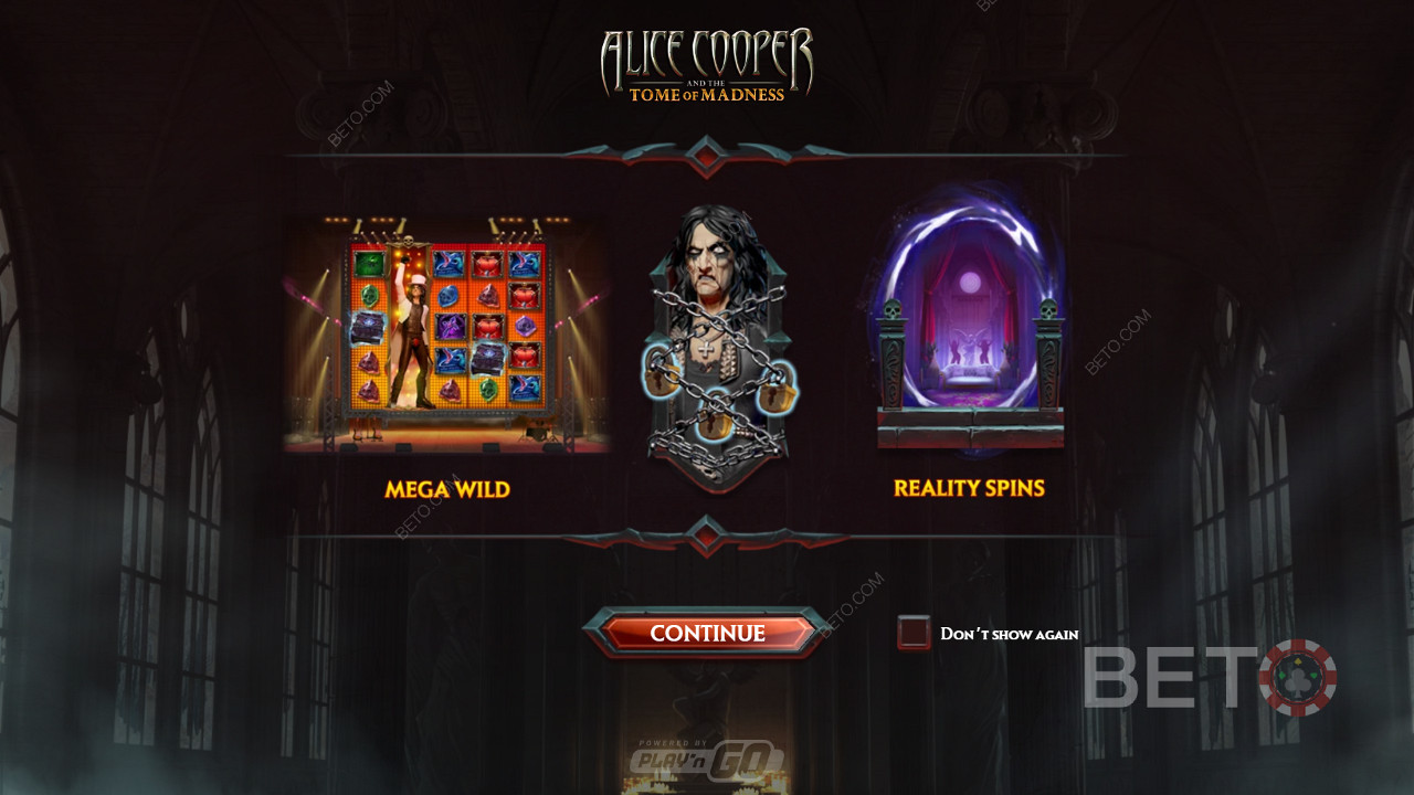 Geniet van Mega Wilds en Free Spins in Alice Cooper and the Tome of Madness slot