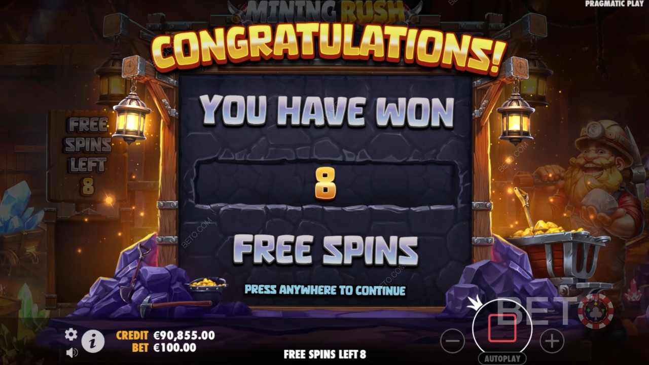 Bonusfuncties uitgelegd in Mining Rush door Pragmatic Play