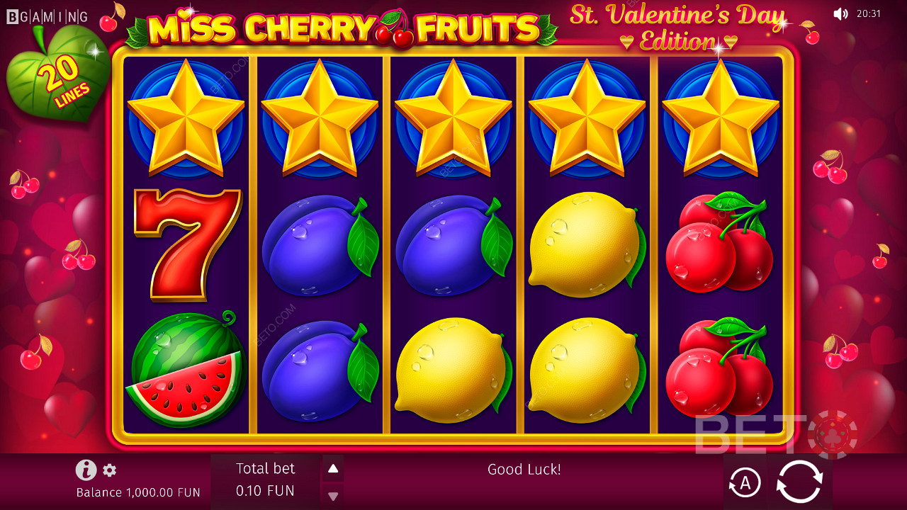 Hybride spelontwerp in Miss Cherry Fruits