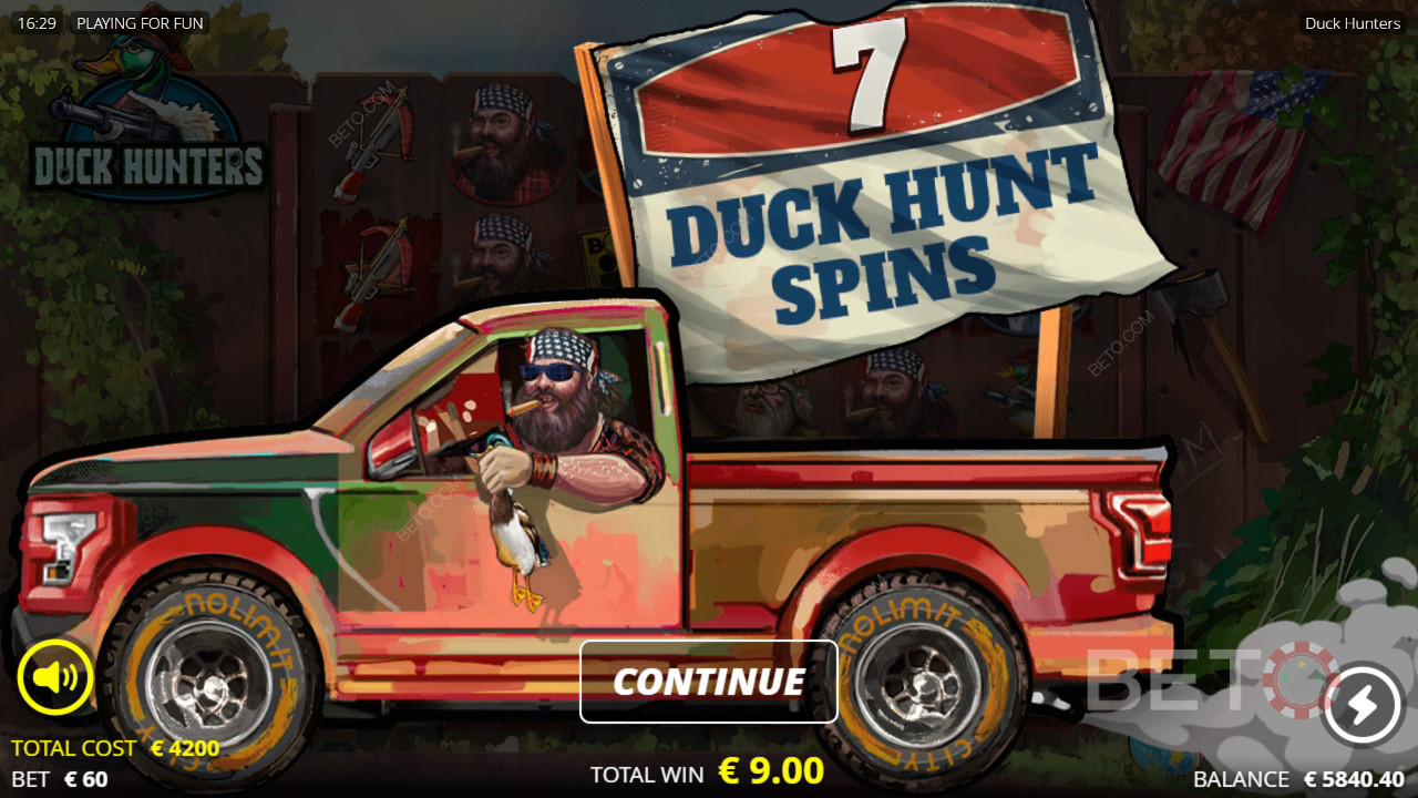 Bonusfuncties uitgelegd in Duck Hunters door Nolimit City