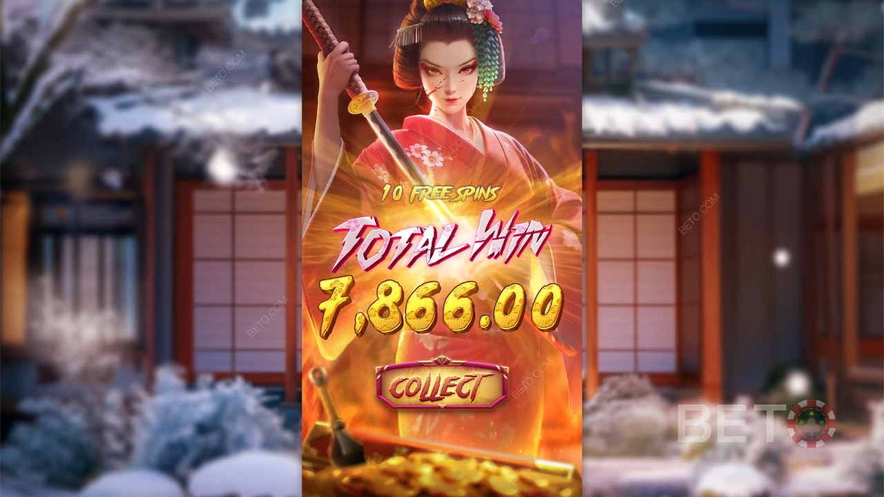 Win 5.000x je inzet in de Geisha