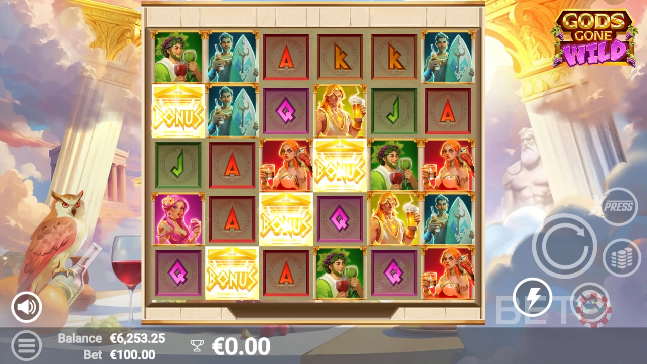 Gods Gone Wild Review door BETO Slots