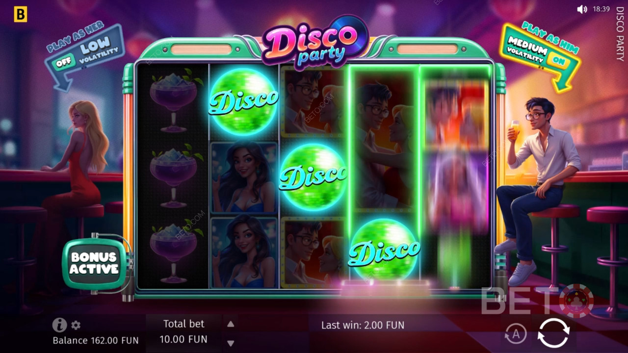 Disco Party Review door BETO Slots