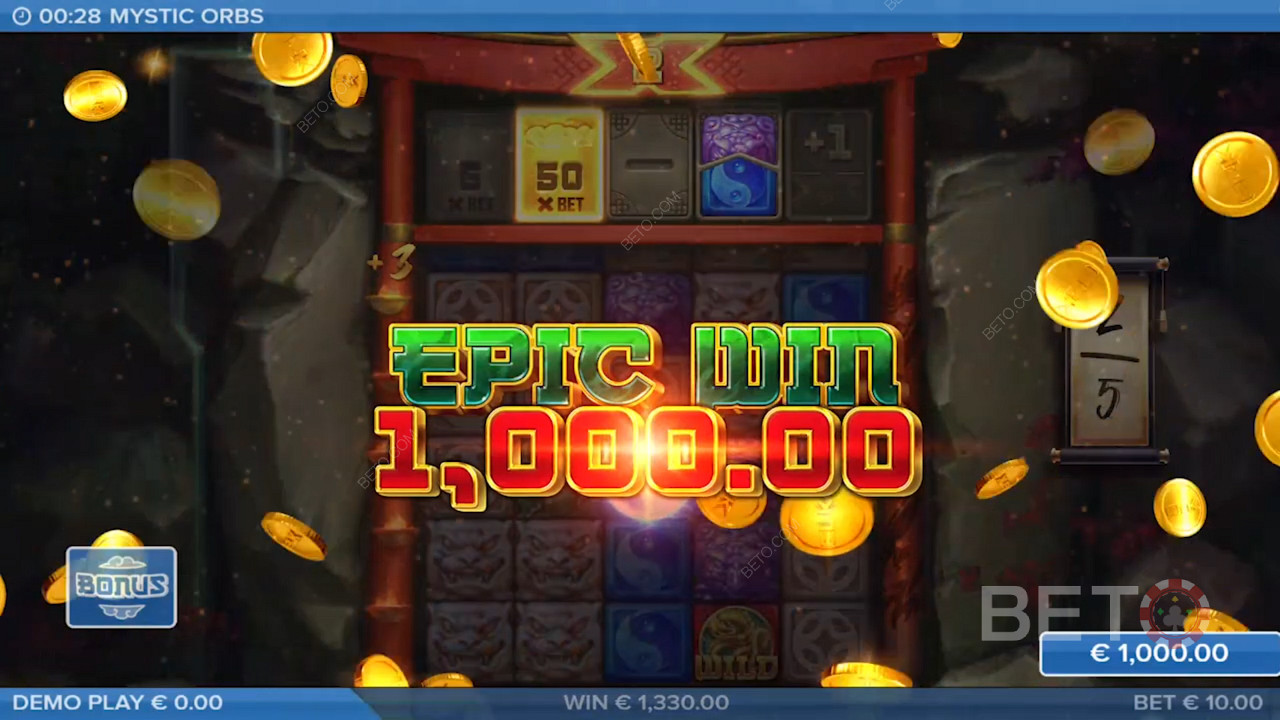 Speel nu en win cash prijzen met een waarde tot 10.000x de inzet
