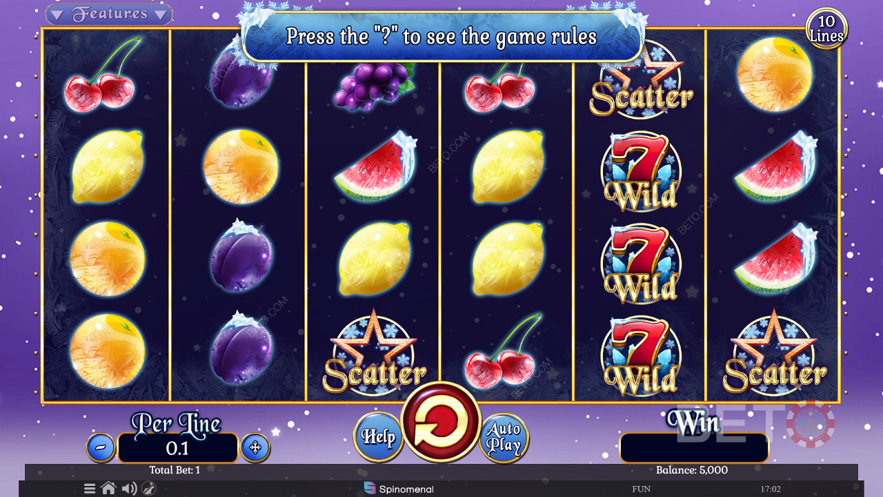 Fruits On Ice Collection 10 Lines Gratis Spelen