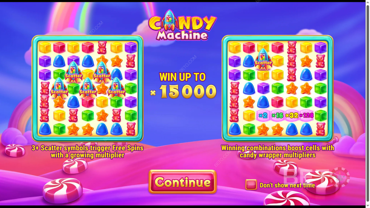 Bonusfuncties uitgelegd in Candy Machine door Barbara Bang