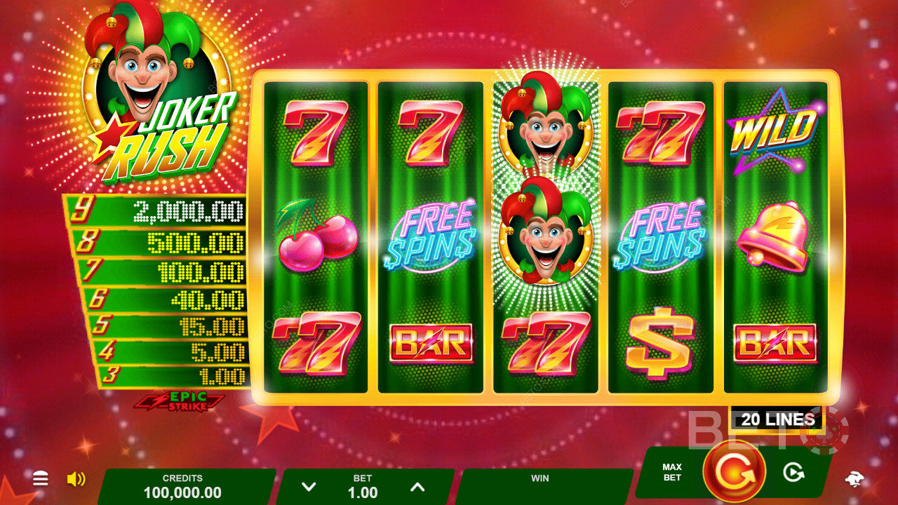 Joker Rush Gratis Spelen