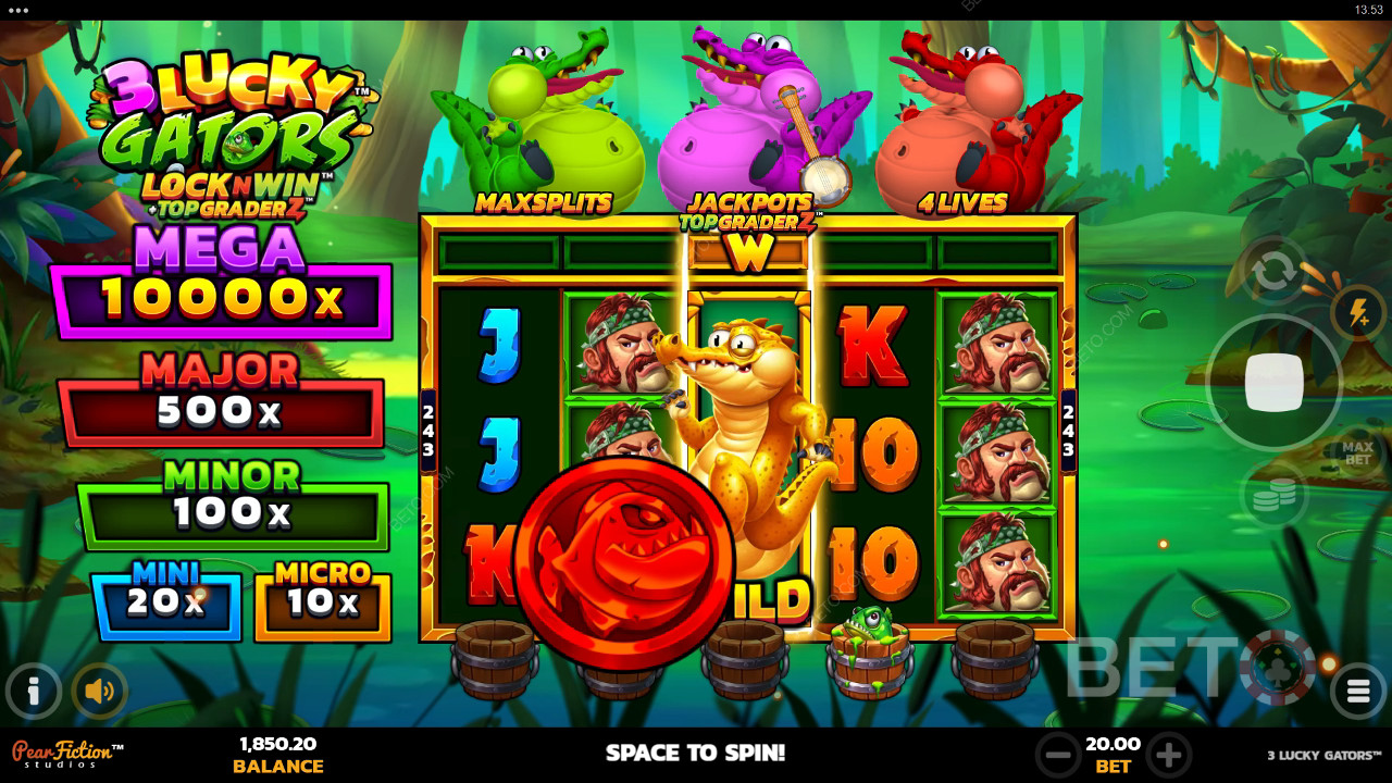3 Lucky Gators Gratis Spelen