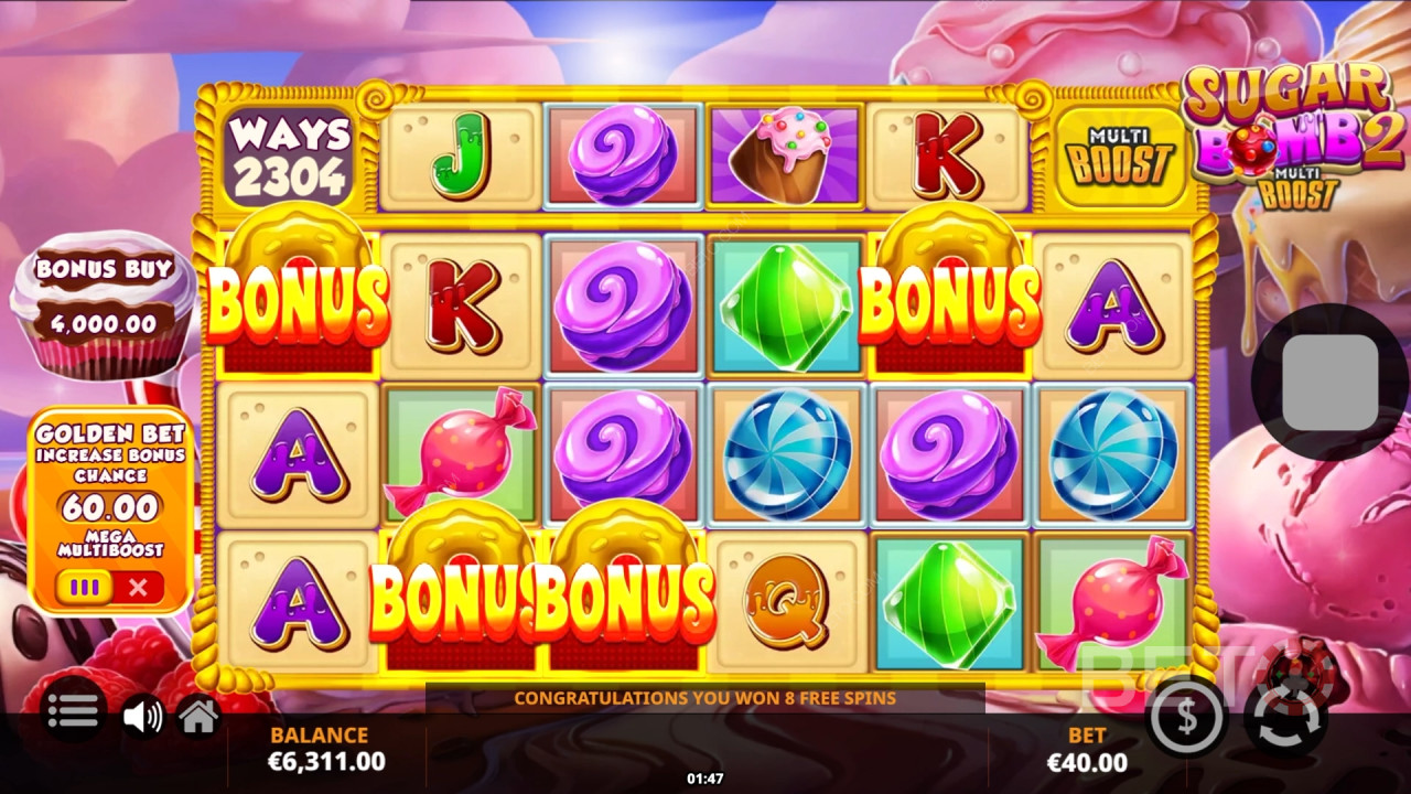 Sugar Bomb 2 MultiBoost Beoordeling door BETO Slots