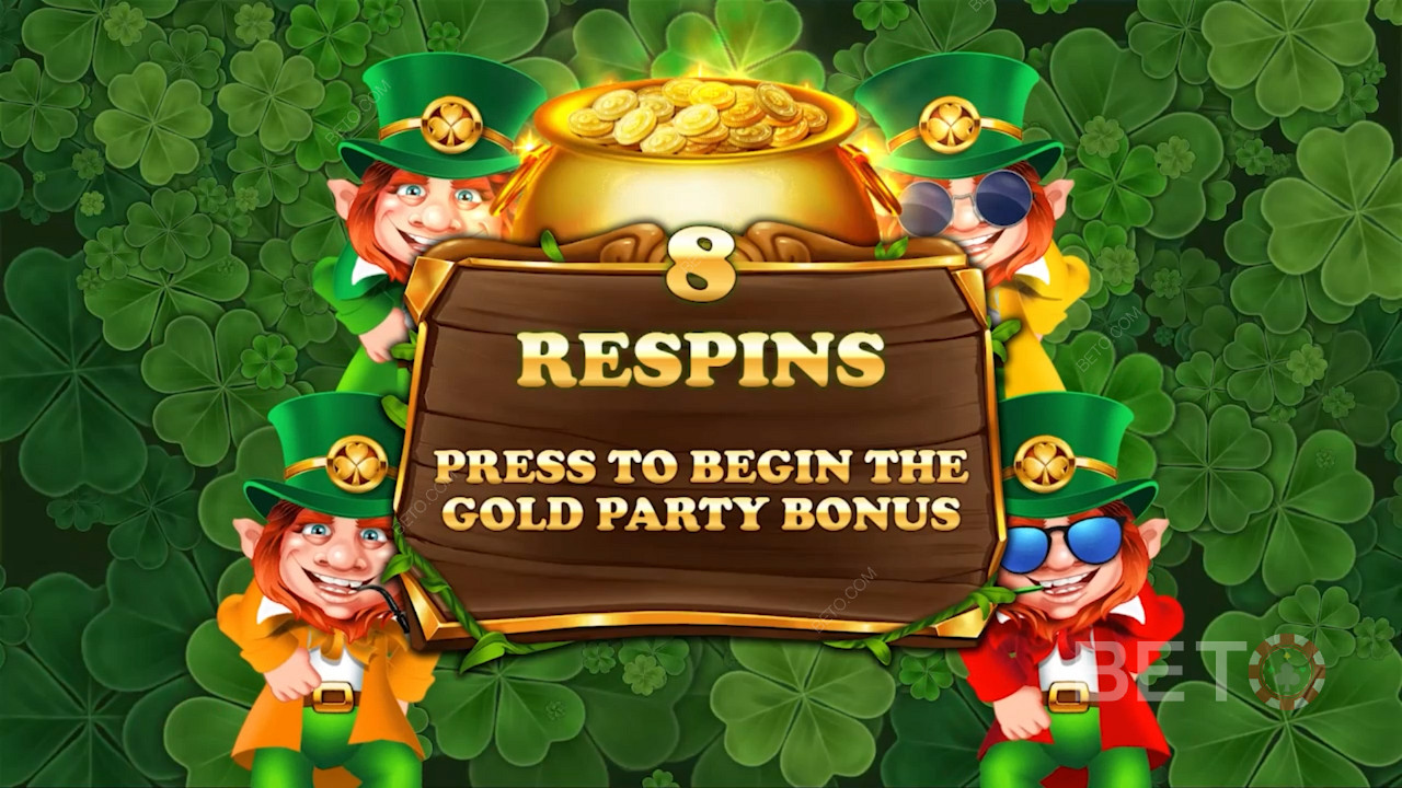 Behaal 8 Respins en speel energieke bonussen vrij in de modus Money Respins.