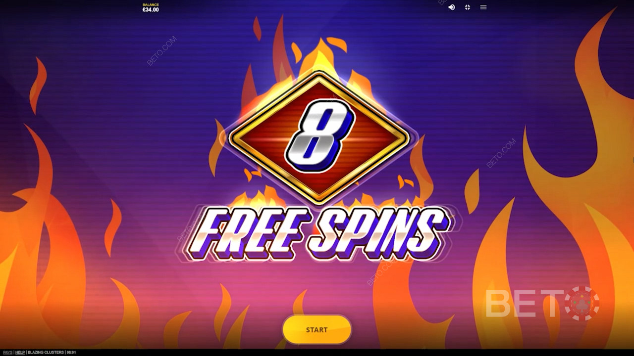 Activeer de Free Spins modus om 8 Free Spins en Multiplier boosts te krijgen