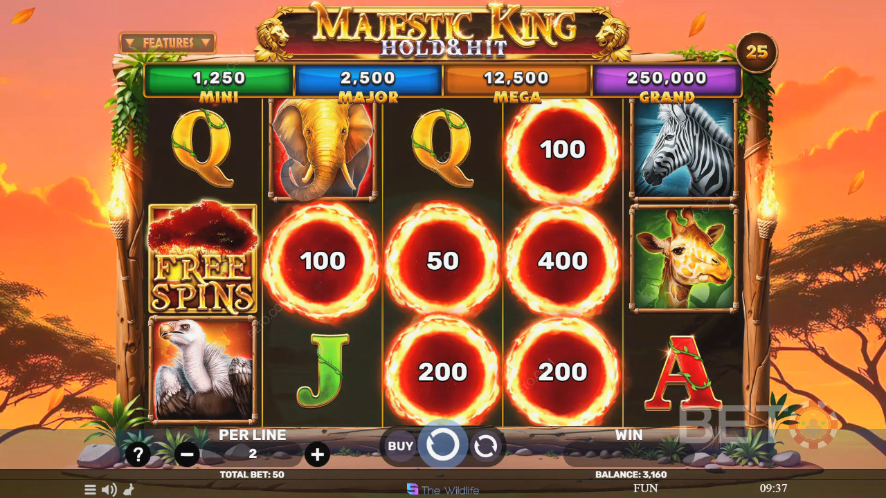 Majestic King - Hold & Hit Gratis Spelen