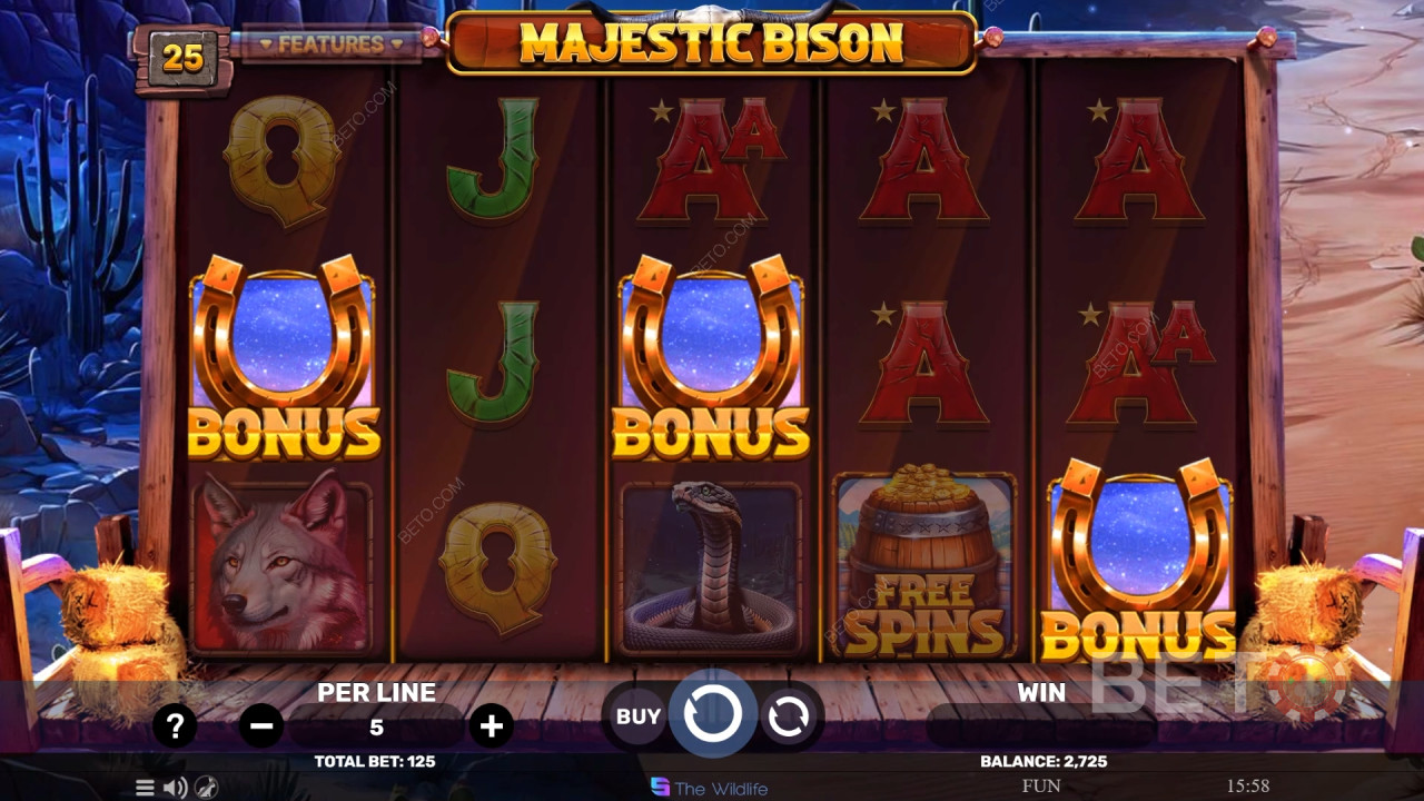 Majestic Bison Beoordeling door BETO Slots