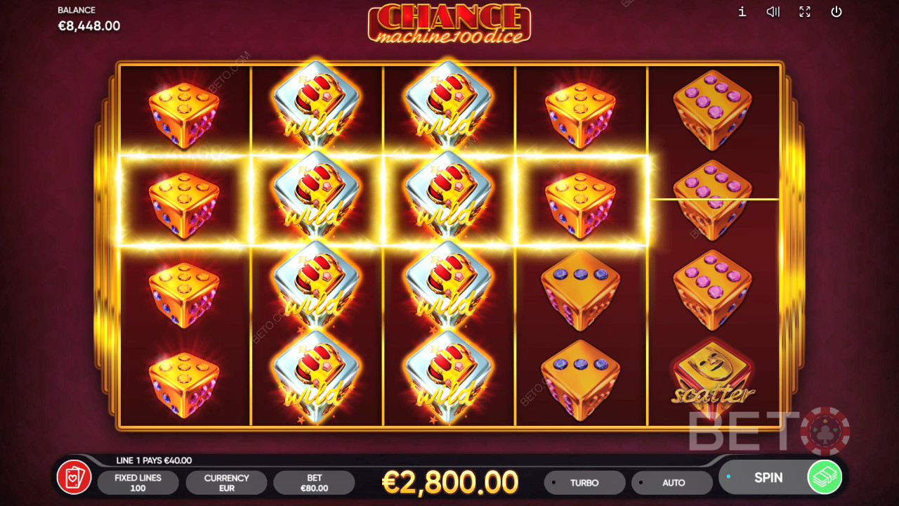 Kansspelautomaat 100 Dice Review door BETO Slots