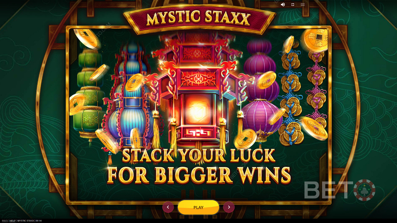 Geniet van Expanding Stacks en win maar liefst 2.000x je inzet in de Mystic Staxx game