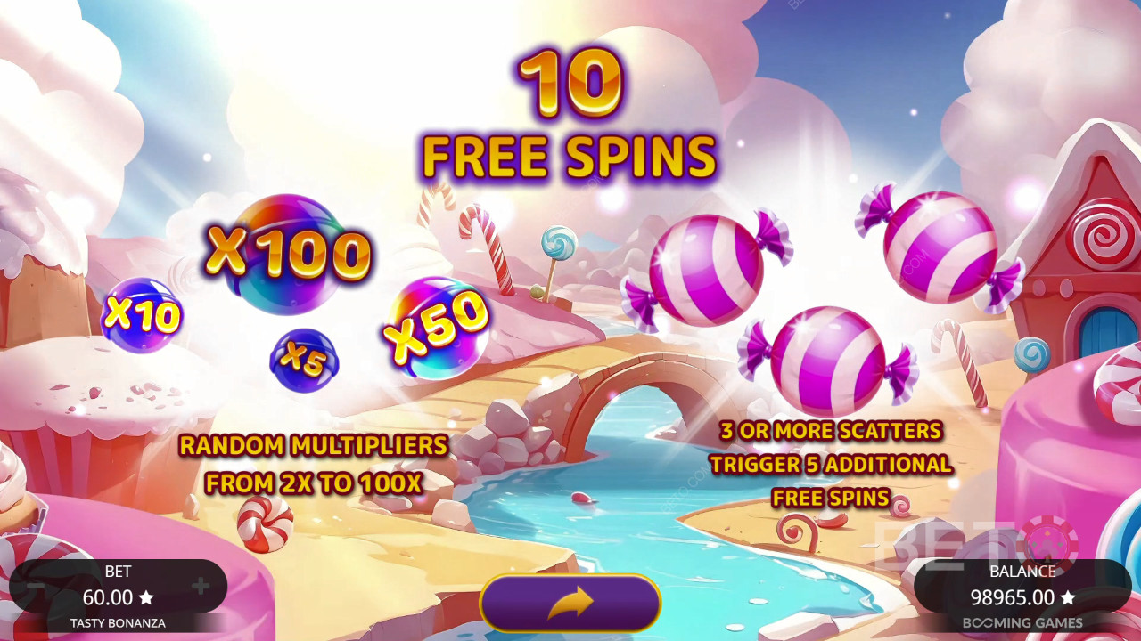 Win 6.500x je inzet in de Tasty Bonanza gokkast!